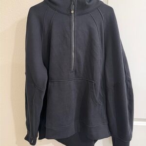 lululemon athletica Black Half-Zip Pullover Crew